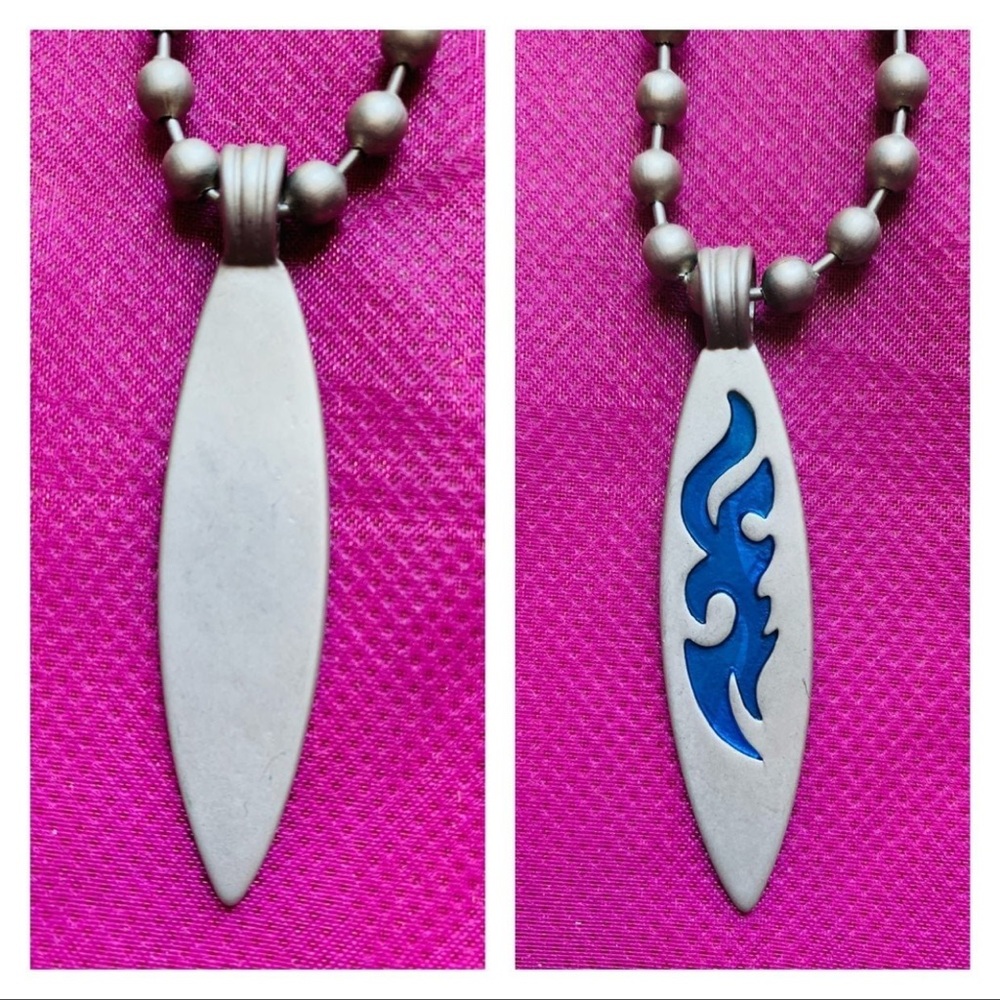 Used Men’s metal Surfboard Choker blue design